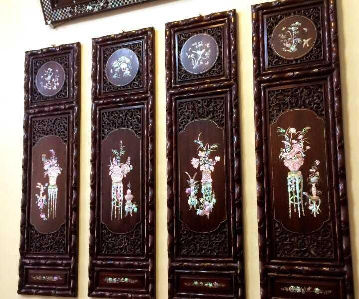 Nên treo tranh gỗ khảm trai ở vị trí tránh ánh nắng trực tiếp